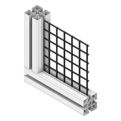 63-130-BK MODULAR SOLUTIONS BLACK MESH 1 1/2 FT FT (3 FT-6 IN X 7 FT)